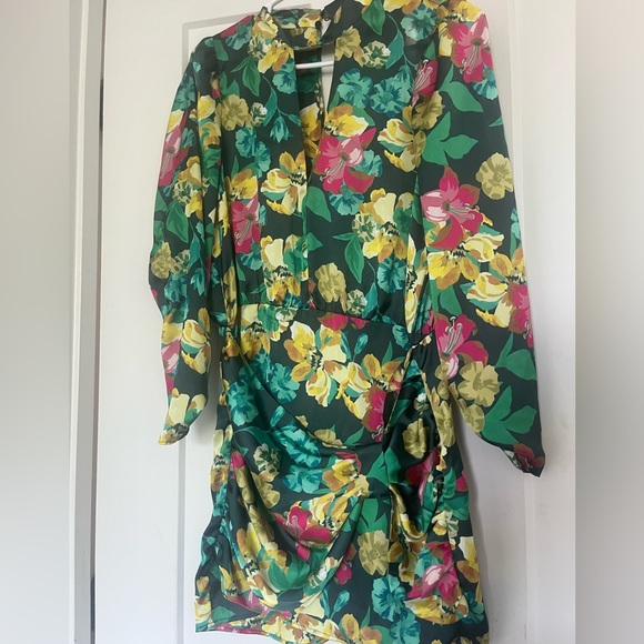 Zara Open back Floral Mini Dress - Picture 3 of 4